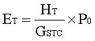 理論發(fā)電量ET計(jì)算方式